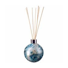 Amelia Art Glass Turquoise &amp; White Crackle Sphere Reed Diffuser