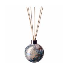 Amelia Art Glass White, Blue &amp; Grey Sphere Reed Diffuser