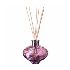 Amelia Art Glass Violet & White Oval Reed Diffuser