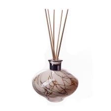 Amelia Art Glass Cream Marble Oval Reed Diffuser