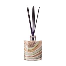 Amelia Art Glass Smoked Meadows Large Ellipse Cylinder Reed Diffuser (Black)