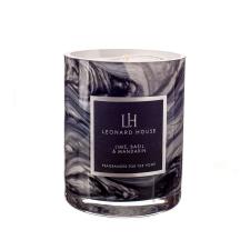 Leonard House Lime Basil & Manderin Jar Candle