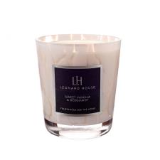 Amelia Art Glass Sweet Vanilla & Bergamot Tumbler Candle