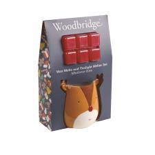 Woodbridge Reindeer Mistletoe Kiss Wax Melt Warmer Gift Set