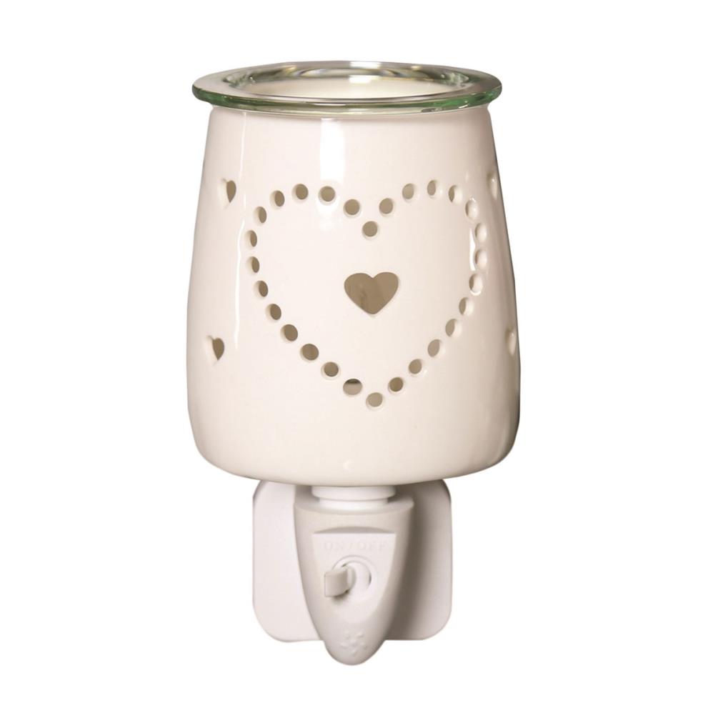 Aroma Hearts Ceramic Plug In Wax Melt Warmer (AR1566) Candle Emporium