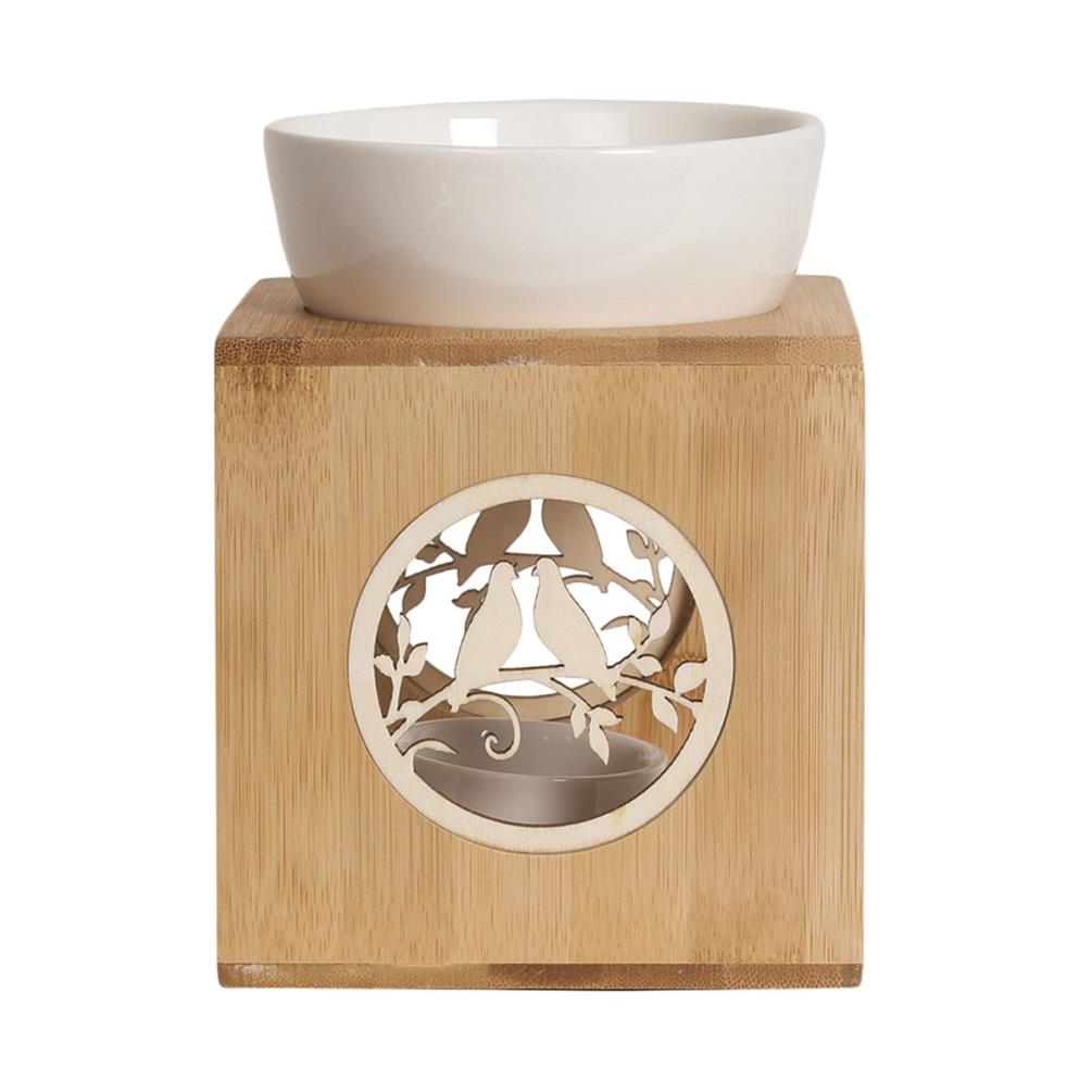 Aroma Doves Bamboo Wax Melt Warmer (AR1756)   Candle Emporium