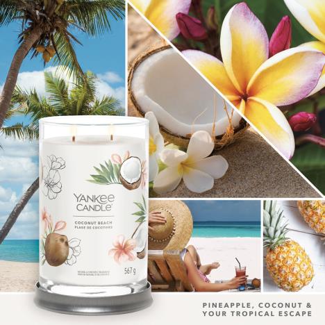 Yankee Candle Coconut Beach Large Tumbler Jar (1630035E) - Candle Emporium