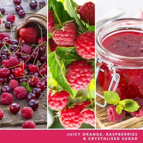 raspberri cupcakes: Mandarin & Jasmine Tea Cup Jellies with Raspberries