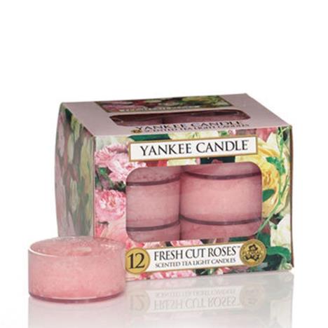 Yankee Candle Fresh Cut Roses Tea Lights (Pack of 12)  £4.19
