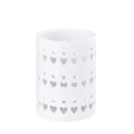 WoodWick White Hearts Petite Candle Holder  £4.01