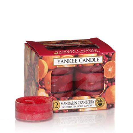 Yankee Candle Mandarin Cranberry Tea Lights (Pack of 12)  £6.29