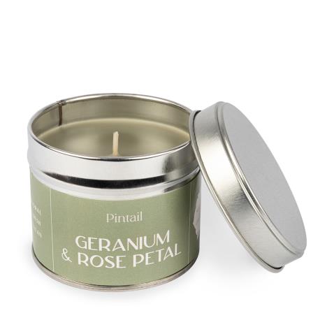 Pintail Candles Geranium & Rose Petal Tin Candle  £9.89