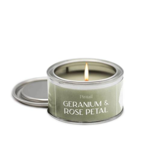 Pintail Candles Geranium & Rose Petal Paint Pot Candle  £5.18