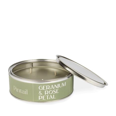 Pintail Candles Geranium & Rose Petal Triple Wick Tin Candle  £15.29