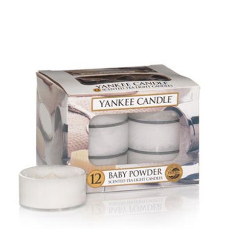 Yankee Candle Baby Powder Tea Lights (Pack of 12)  £6.29