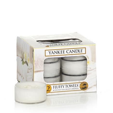 Yankee Candle Fluffy Towels Tea Lights (Pack of 12)  £6.29