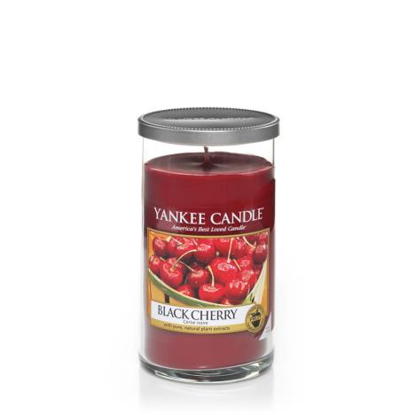 Yankee Candle Black Cherry Medium Pillar Candle  £14.39