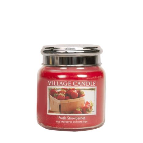 Village Candle Fresh Strawberries Medium Jar  £15.29