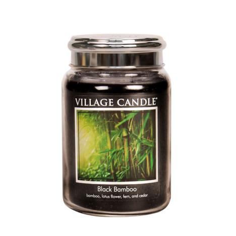 Village Candle Black Bamboo Large Jar  £17.99