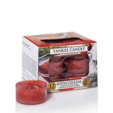 Yankee Candle Festive Cocktail Tea Lights (Pack of 12)  £6.29