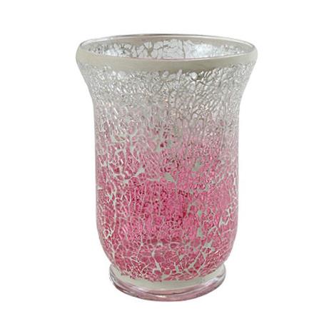 Yankee Candle Pink Fade Crackle Large Jar Holder  £12.99