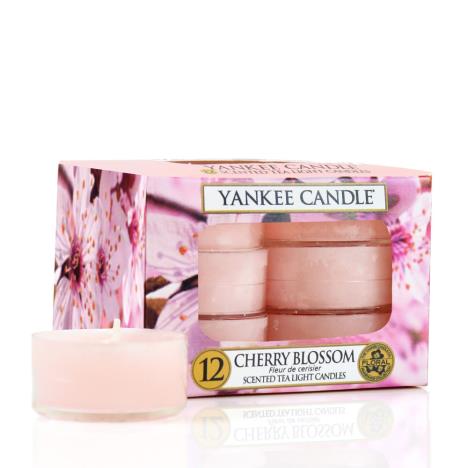 Yankee Candle Cherry Blossom Tea Lights (Pack of 12)  £4.19