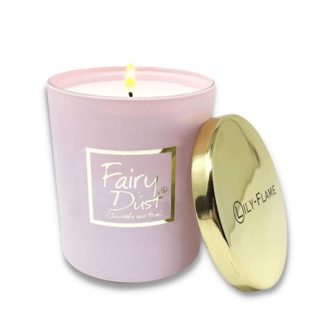 Lily-Flame Fairy Dust Gold Top Glass Jar Candle  £13.50