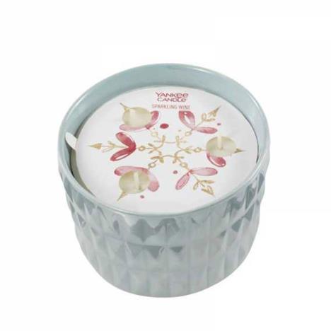 Yankee Candle LIMITED EDITION Sparkling Wine Winter Wish Ceramic Jar Candle  £10.49