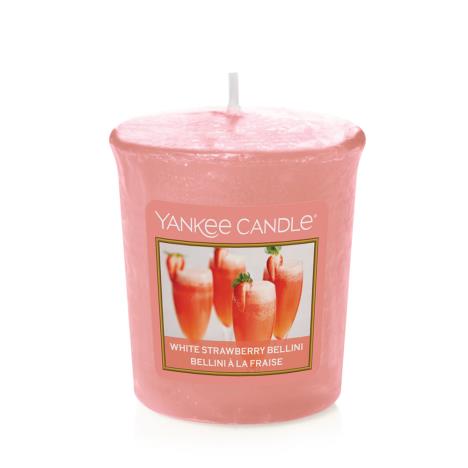 Yankee Candle White Strawberry Bellini Votive Candle  £1.79