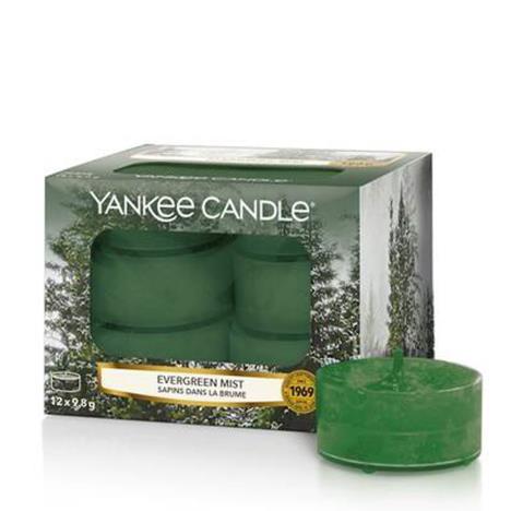 Yankee Candle Evergreen Mist Tea Lights (Pack of 12)  £6.29