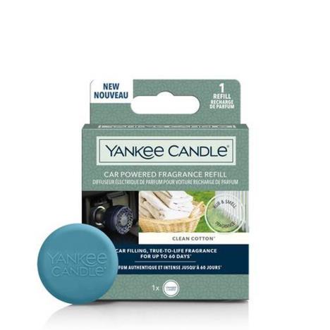 Yankee Candle Clean Cotton Car Powered Fragrance Diffuser Refill  £4.79