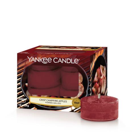 Yankee Candle Crisp Campfire Apples Tea Lights (Pack of 12)  £4.19