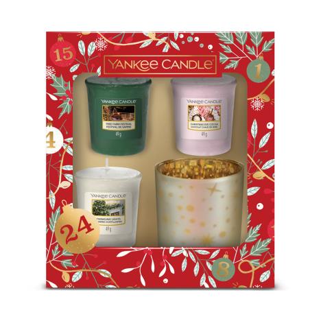 Yankee Candle 3 Votives & Holder Christmas Gift Set  £7.99