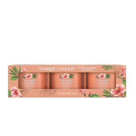 Yankee Candle Tropical Breeze 3 Filled Votive Candle Gift Set  £7.29