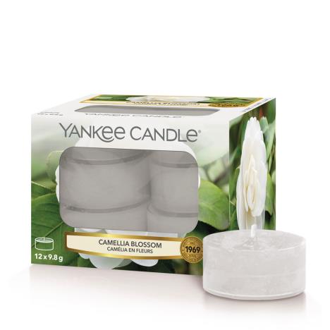 Yankee Candle Camellia Blossom Tea Lights (Pack of 12)  £4.19