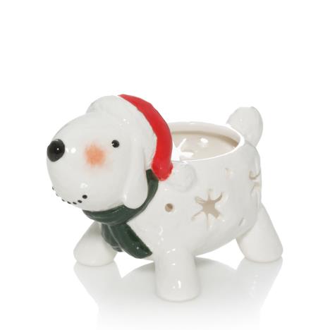 Yankee Candle Snowman Dog Tea Light Holder  £8.09