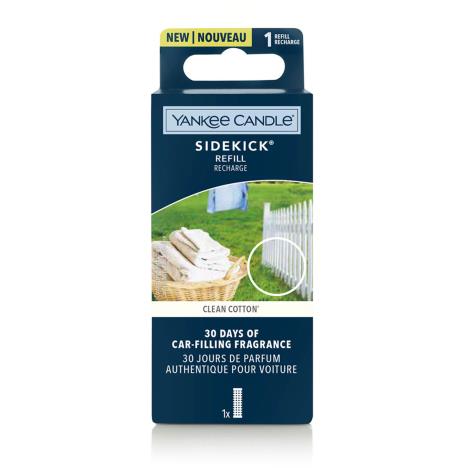 Yankee Candle Clean Cotton Sidekick Car Diffuser Fragrance Refill  £3.59