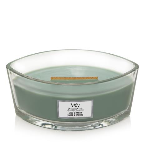 WoodWick Sage & Merrh HearthWick Ellipse Jar Candle  £21.11