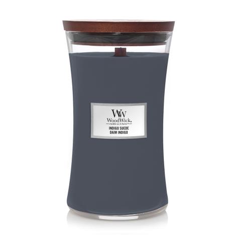 WoodWick Indigo Suede Large Hourglass Candle  £19.79