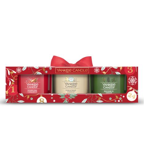 Yankee Candle 3 Filled Votive Candle Christmas Gift Set  £8.09