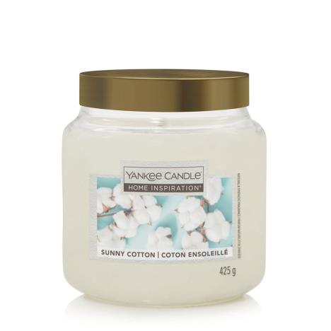 Yankee Candle Home Inspiration Sunny Cotton Medium Jar Candle  £6.59