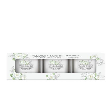 Yankee Candle White Gardenia 3 Filled Votive Candle Gift Set  £6.99