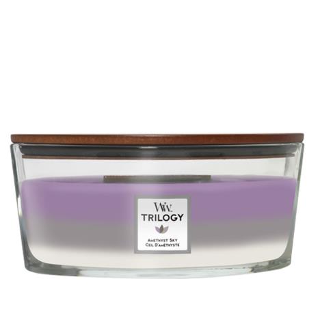 WoodWick Trilogy Amethyst Sky HearthWick Ellipse Jar Candle  £21.59