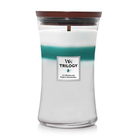 WoodWick Trilogy Icy Woodland Large Hourglass Candle  £20.39