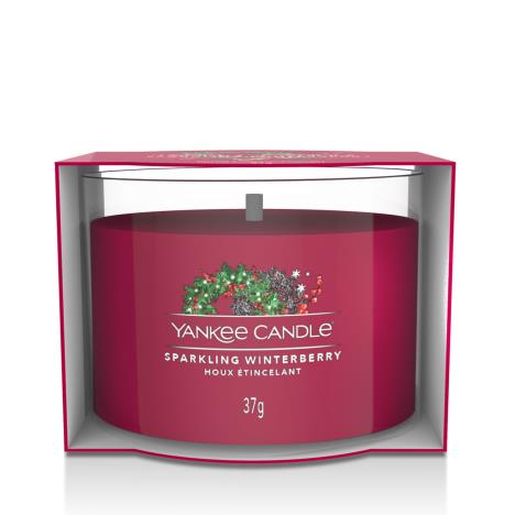 Yankee Candle Sparkling Winterberry Filled Votive Candle  £2.39