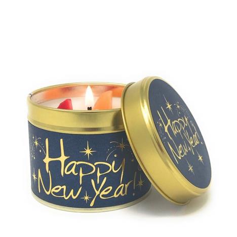 Lily-Flame Happy New Year Tin Candle  £9.89