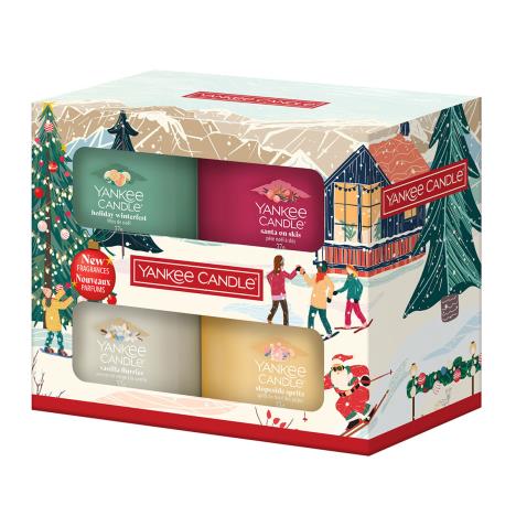 Yankee Candle 4 Filled Votive Candle Christmas Gift Set  £14.39