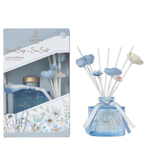 Baltus Wood Sage & Sea Salt Faux Flowers Reed Diffuser - 300ml  £21.59