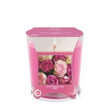 Baltus Velvet Rose & Oud Scented Glass Candle  £2.69