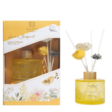 Baltus Lemon & Bergamot Faux Flowers Reed Diffuser - 300ml  £21.59